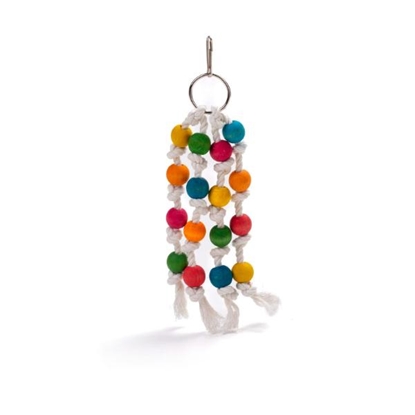 Picture of LeoPet Bird Toy with Strings & Wooden Beads